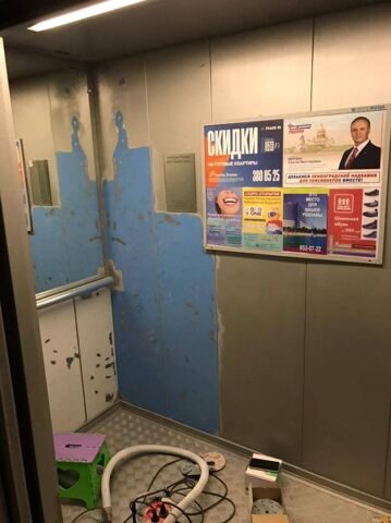 Покраска лифтов